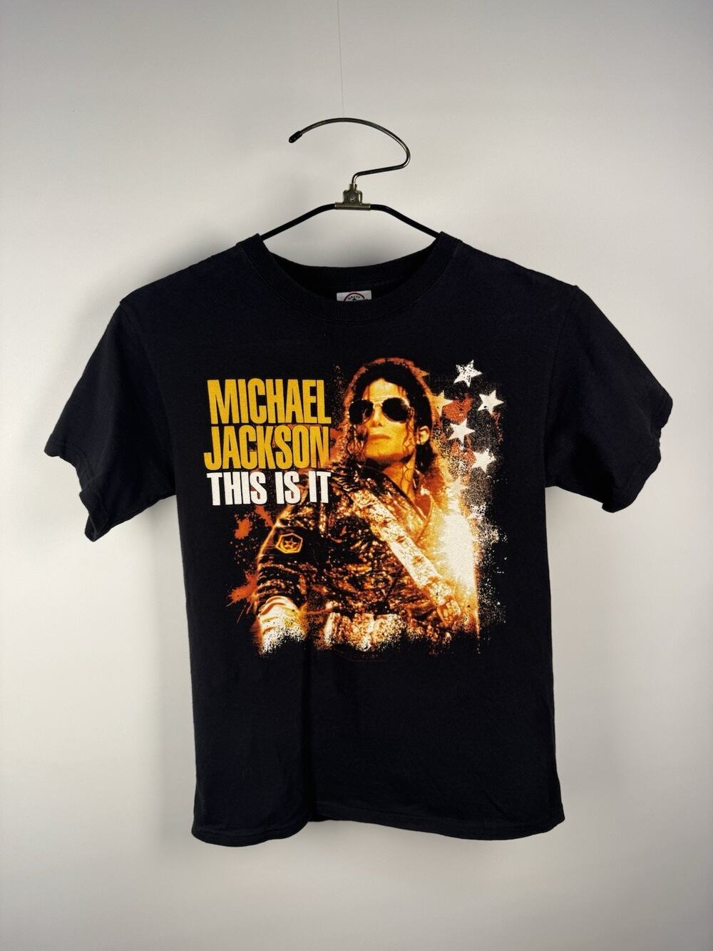 2009 Micheal Jackson This is It Tour Promo Shirt Delta Magnum Small 17"x25"